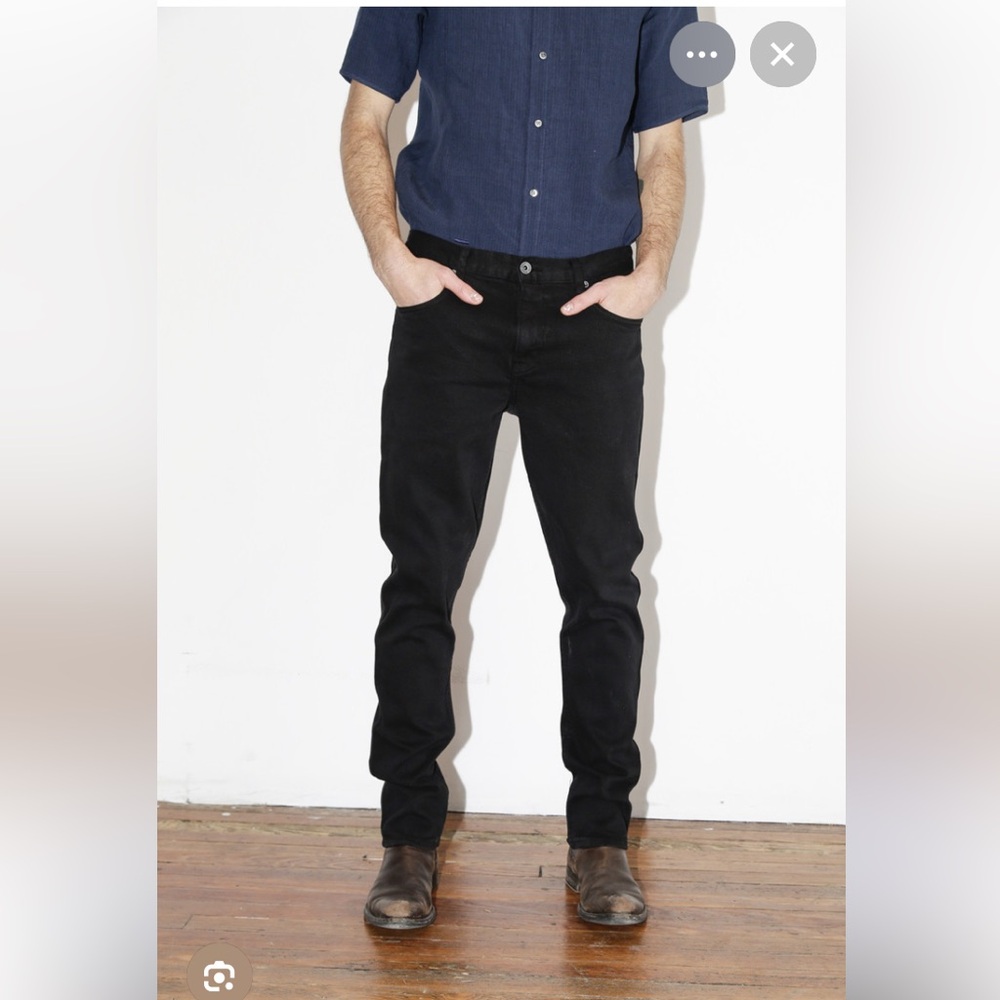 ROBERT GELLER STRAIGHT BLACK JEANS